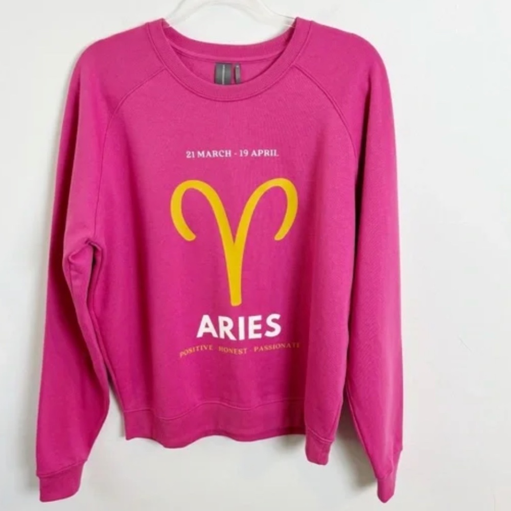 Anthropologie The Zodiac Aries Sweatshirt By Catherine O’Sullivan ,S,CB2420 - Picture 2 of 6